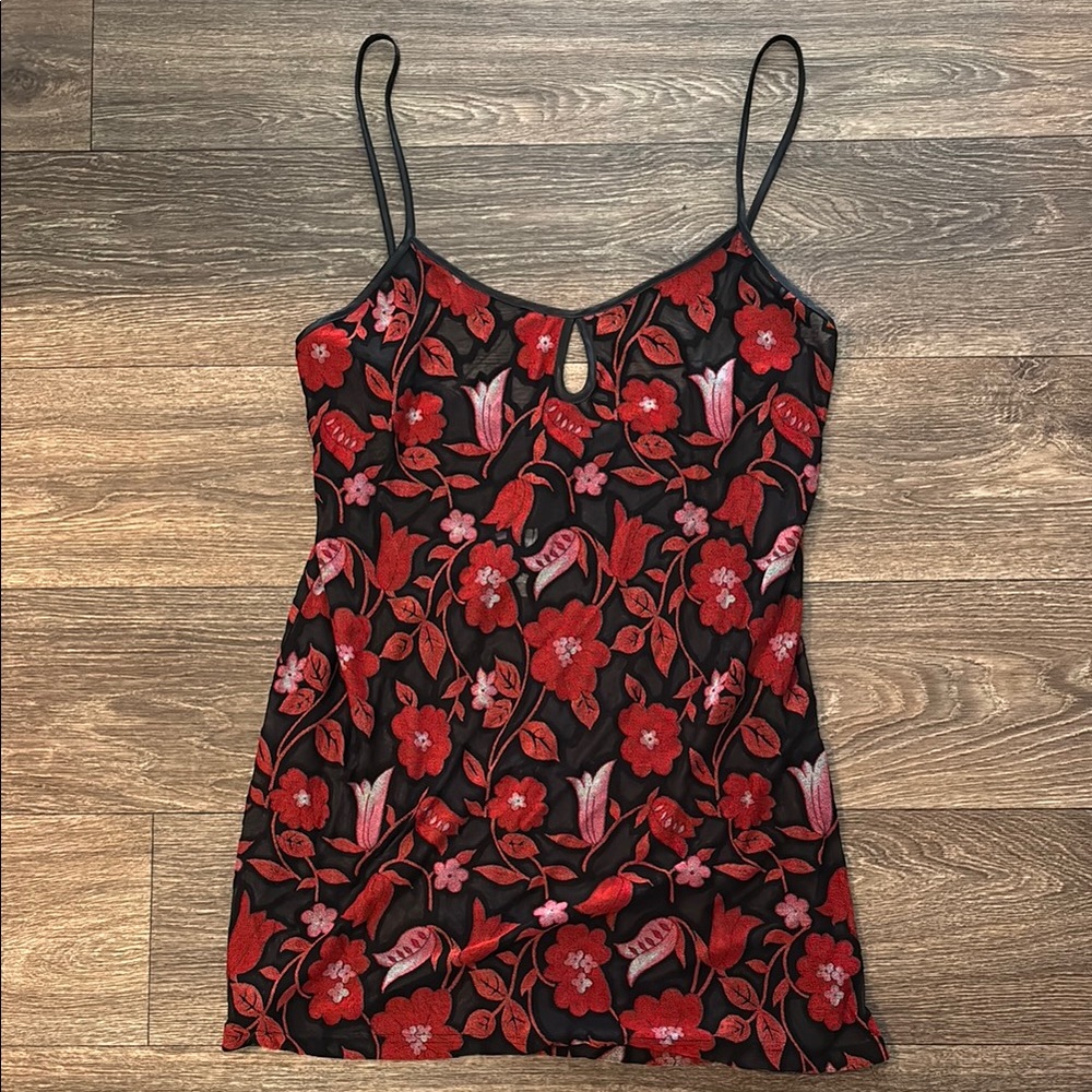 VTG Angelique's Red and Black Chemise Intimates